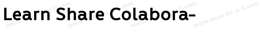 Learn Share Colabora字体转换